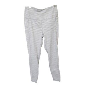 Spyder Active Womens‎ Leggings Size Large Grey Marled High Waisted Pocket